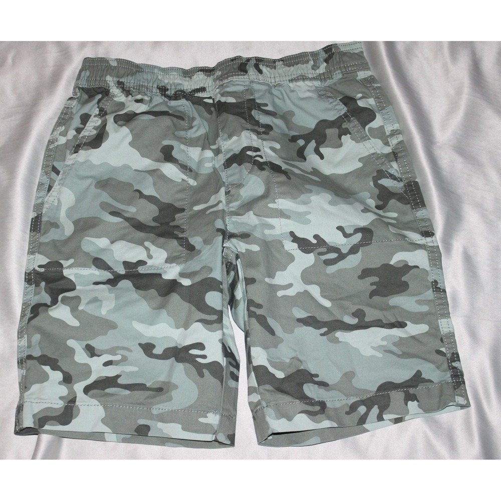 Boys member marks woven pull on shorts Camo Size 14-16